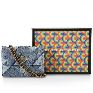 Kurt Geiger Denim Micro Blue Bag